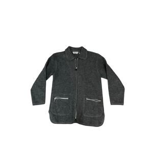 Vintage J. Percy for Marvin Richards Wool Coat Small Gray